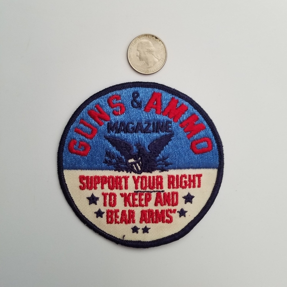 Vintage Guns & Ammo Magazine 2nd Amendment Right to Keep Bear Arms Patch M - Picture 4 of 4